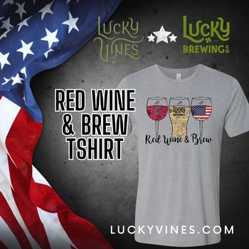 NEW Red, Wine, & Brew T-shirt