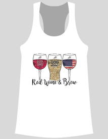 Red, Wine, & Brew Tank Top