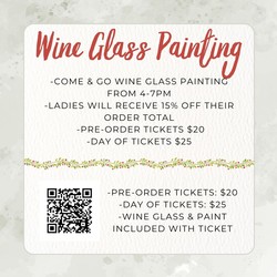 Christmas Wine Glass Painting