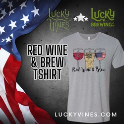 NEW Red, Wine, & Brew T-shirt